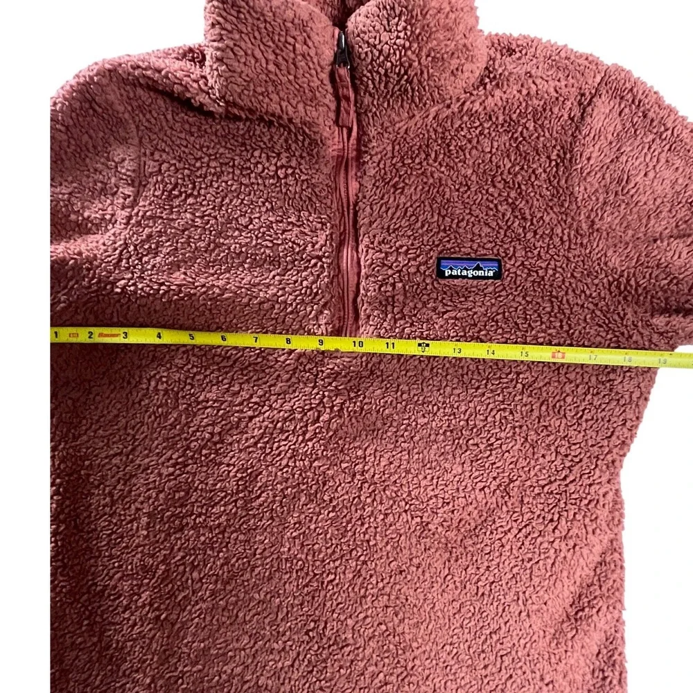 Patagonia Los‎ Gatos Sherpa Fleece 1/4 Zip Terracotta Rust Womens M